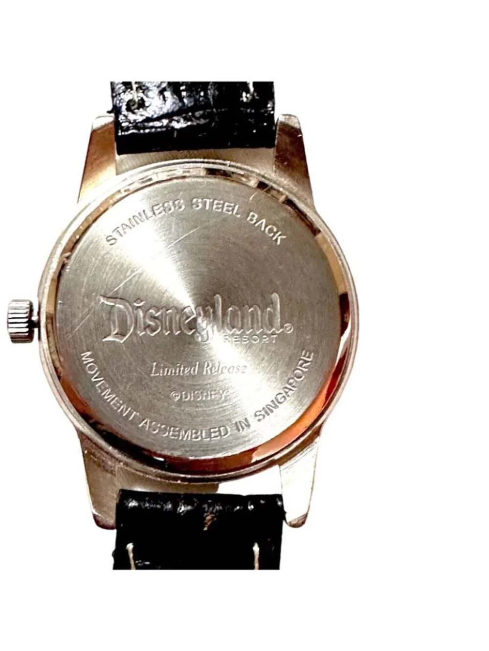 Disneyland Resort Limited Release Mickey Mouse Watch With Leather Strap Stainles